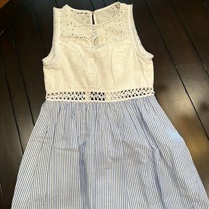 Lilly Pulitzer eyelet cotton & seersucker dress